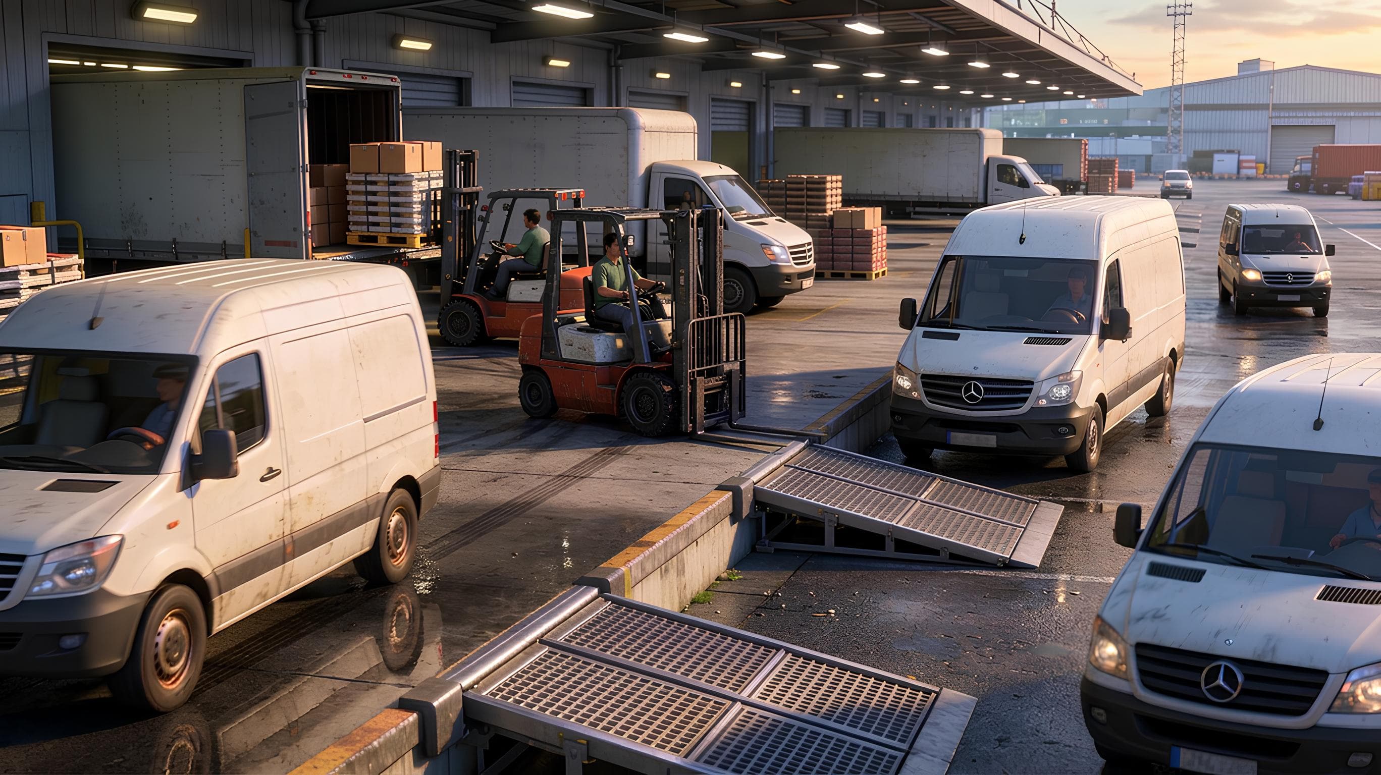 Flota vozila u skladištu